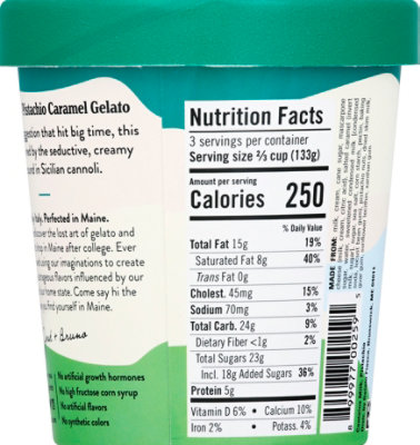Gelato Fiasco Gelato Mascarpone Pistachio Caramel - 1 Pint - Image 3