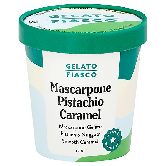 Gelato Fiasco Gelato Mascarpone Pistachio Caramel - 1 Pint