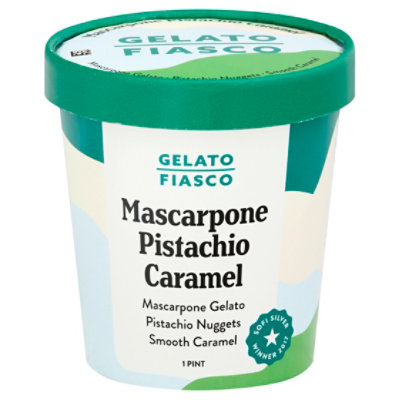 Gelato Fiasco Gelato Mascarpone Pistachio Caramel - 1 Pint