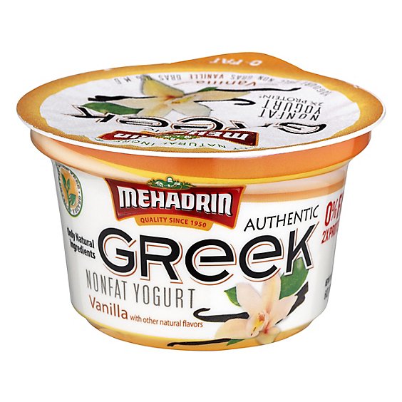 Mehadrin Greek Yogurt Vanilla - 6 Fl. Oz.