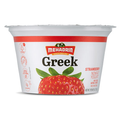 Mehadrin Greek Yogurt Strawberry - 6 Fl. Oz.