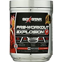 Six Star Muscletech Pre-Workout Explosion Fruit Punch Bonus Size - 9.77 Oz - Image 2