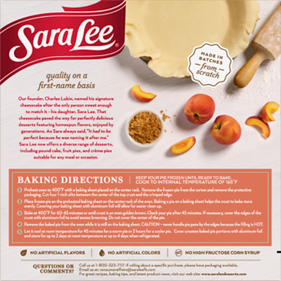 Sara Lee Pie Oven Fresh Peach - 34 Oz - Image 4