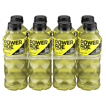 POWERADE Sports Drink Electrolyte Enhanced Lemon Lime - 8-20 Fl. Oz. - Image 3