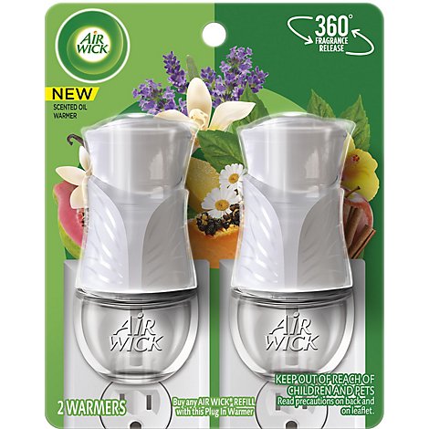 Air Wick Scented Oil Warmer Gadget Twin Pack - 2 Count