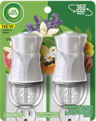 Air Wick Scented Oil Warmer Gadget Twin Pack - 2 Count