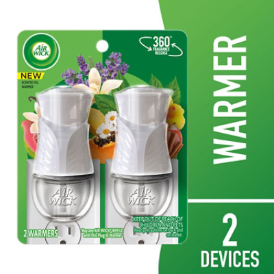 Air Wick Scented Oil Warmer Gadget Twin Pack - 2 Count