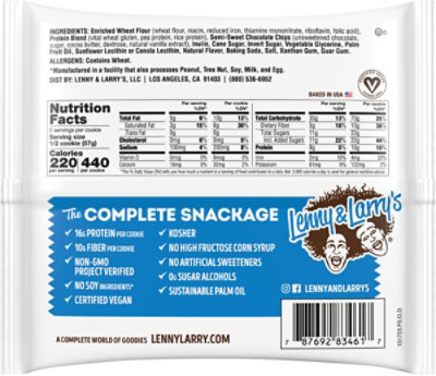 Lenny & Larry's The Complete Cookie Chocolate Chip - 4 Oz - Image 6