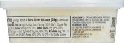 O Organics Cheese Feta Crumbled - 4 Oz - Image 5
