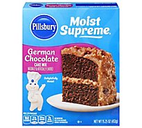 Pillsbury Moist Supreme Cake Mix Premium German Chocolate - 15.25 Oz