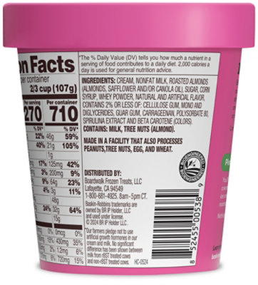 Baskin Robbins Ice Cream Pistachio Almond - 14 Fl. Oz. - Image 6