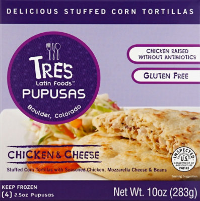 Tres Pupusas Chicken & Cheese - 10 Oz - Image 2