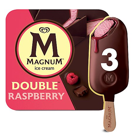 Magnum Ice Cream Bar Double Raspberry - 3 Count