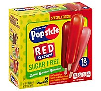 Popsicle Ice Pops Sugar Free Red Classics - 18 Count