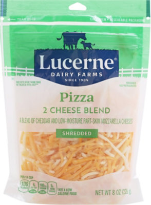 Lucerne Cheese Shredded Pizza 2 Cheese Blend - 8 Oz - Image 2