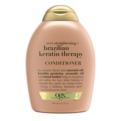 OGX Ever Straightening + Brazilian Keratin Therapy Conditioner - 13 Fl. Oz. - Image 1