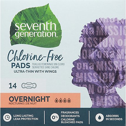 Seventh Generation Pad Ultrathin Ovrnght - 14 Count - Image 2