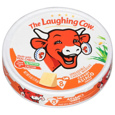 The Laughing Cow Creamy Asiago Cheese Spread - 6 Oz