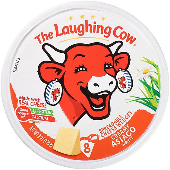 The Laughing Cow Creamy Asiago Cheese Spread - 6 Oz