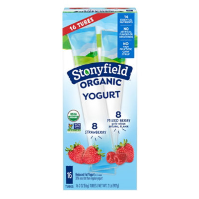 Stonyfield Organic Kids Yogurt Strawberry & Mixed Berry Variety Pack - 16-2 Oz - Image 2