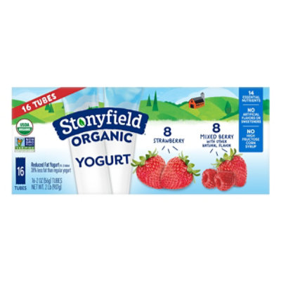 Stonyfield Organic Kids Yogurt Strawberry & Mixed Berry Variety Pack - 16-2 Oz - Image 5