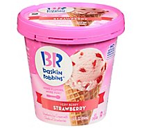 Baskin Robbins Ice Cream Very Berry Strawberry - 14 Fl. Oz.