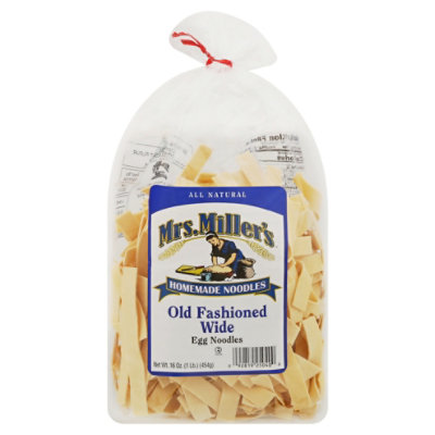 Mrs. Millers Noodles Homemade Egg Noodles Old Fashioned Wide Wrapper - 16 Oz - Image 3