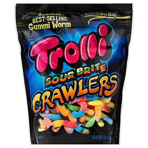 Trolli Gummi Candy Sour Brite Crawlers - 30.4 Oz
