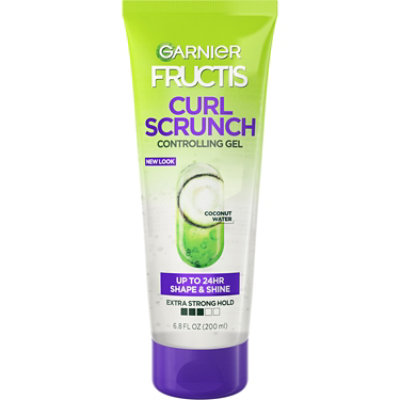 Garnier Fructis Curl Scrunch Controlling Gel with Coconut Water For Curly Hair - 6.8 Fl. Oz. - Image 1