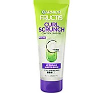 Garnier Fructis Curl Scrunch Controlling Gel with Coconut Water For Curly Hair - 6.8 Fl. Oz.
