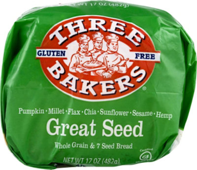 Three Bakers Gf Great Seed Bread - 17 Oz