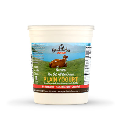 Grace Harbor Farms Yogurt Natural Plain - 32 Oz - Image 1