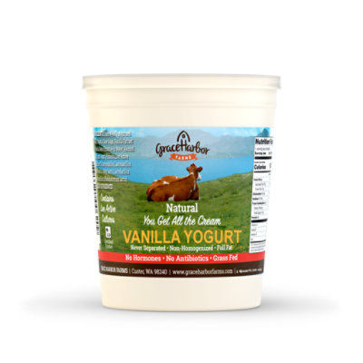 Grace Harbor Farms Yogurt Natural Vanilla - 32 Oz - Image 1