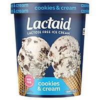 Lactaid Ice Cream Lactose Free Cookies & Cream - 1 Quart - Image 3