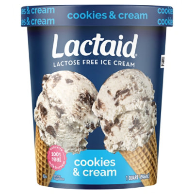 Lactaid Cookies And Cream Ice Cream - 1 Quart - Image 2