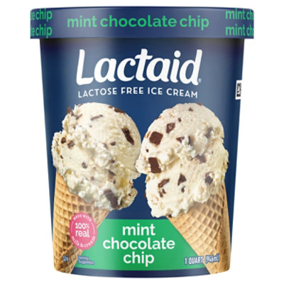 Lactaid Mint Chocolate Chip Ice Cream - 1 Quart