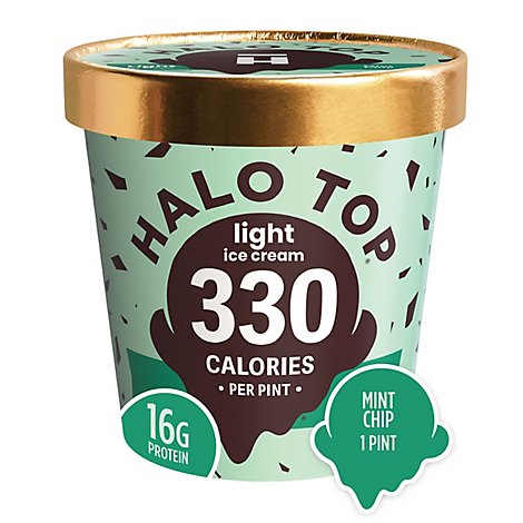 Halo Top Ice Cream Light Mint Chip - 1 Pint
