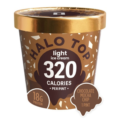 Halo Top Chocolate Mocha Chip Light Ice Cream For Summer - 16 Fl. Oz. - Image 2