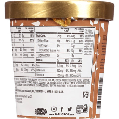 Halo Top Chocolate Mocha Chip Light Ice Cream For Summer - 16 Fl. Oz. - Image 3