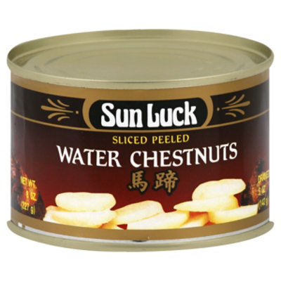 Sun Luck Water Chestnuts Sliced - 8 Oz - Image 1