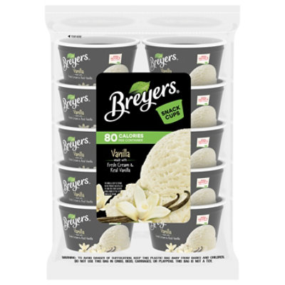 Breyers Natural Vanilla Snack Cups Ice Cream - 3 Oz - Image 1