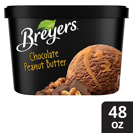 Breyers Chocolate Peanut Butter Ice Cream - 48 Oz