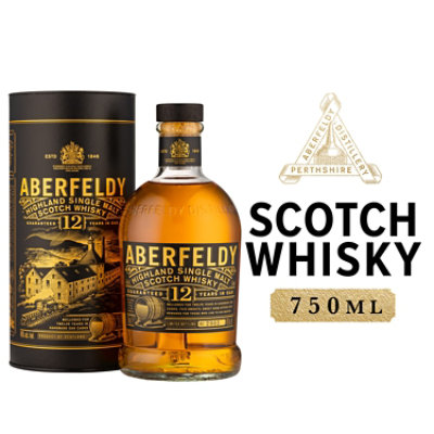 Dewar's Aberfeldy 12 Year Old Single Malt Scotch Whisky - 750 Ml