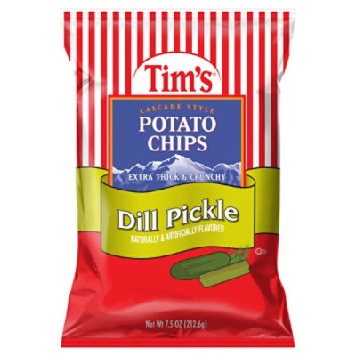 Tims Potato Chips Dill Pickle - 7.5 Oz - Image 2