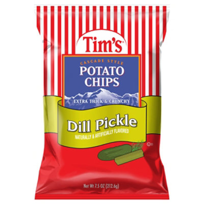 Tims Potato Chips Dill Pickle - 7.5 Oz - Image 1