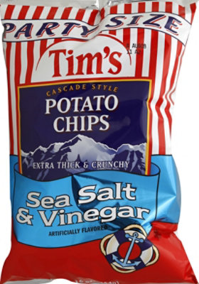 Tims Potato Chips Cascade Style Sea Salt & Vinegar - 16 Oz - Image 2