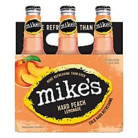 Mikes Hard Beverage Cool Hard Refreshing Lemonade Peach Bottle - 6-11.2 Fl. Oz. - Image 3