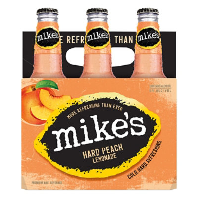 Mikes Hard Beverage Cool Hard Refreshing Lemonade Peach Bottle - 6-11.2 Fl. Oz. - Image 5