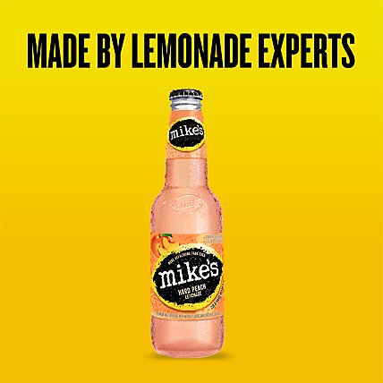 Mikes Hard Beverage Cool Hard Refreshing Lemonade Peach Bottle - 6-11.2 Fl. Oz. - Image 1