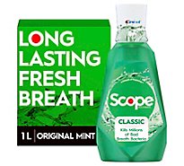 Crest Scope Mouthwash Classic - 33.8 Fl. Oz.